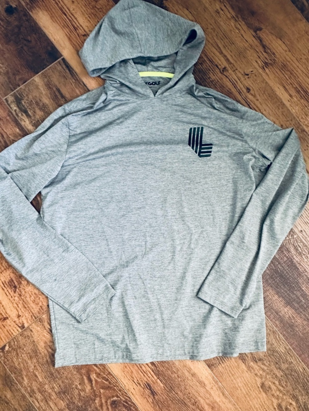 LIV GOLF Men's Gray Hooded Pullover Lightweight Knit Hoodie Size S